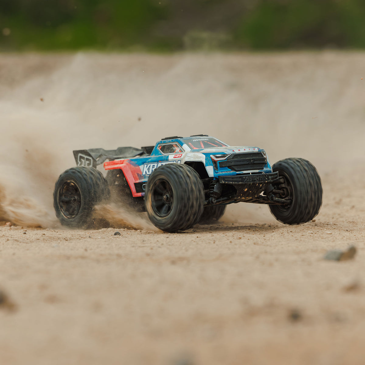 1/16 Mini KRATON 3S DSC 4X4 RTR Brushless Speed Truck (3S Battery & Charger Included) , Red/Blue