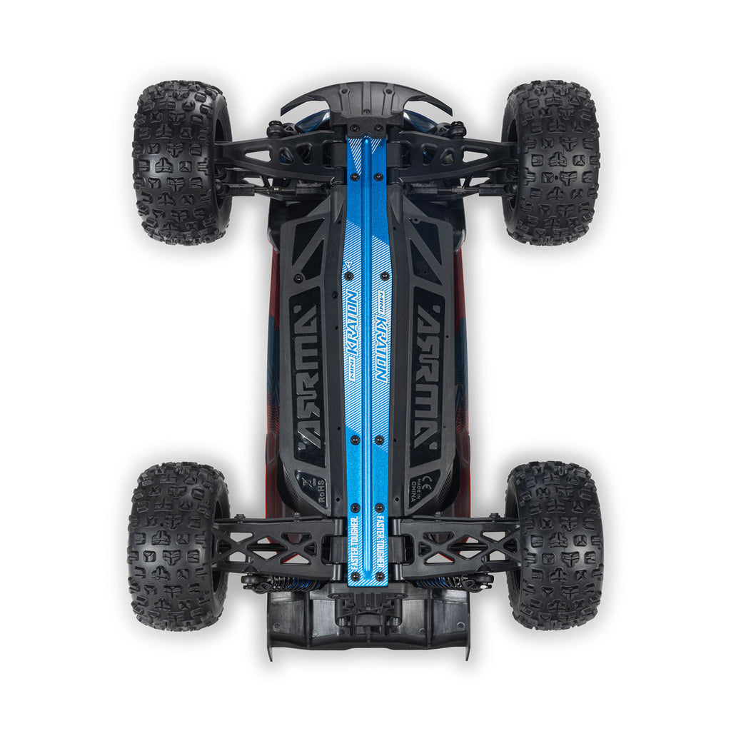 1/16 Mini KRATON 3S DSC 4X4 RTR Brushless Speed Truck (3S Battery & Charger Included) , Red/Blue