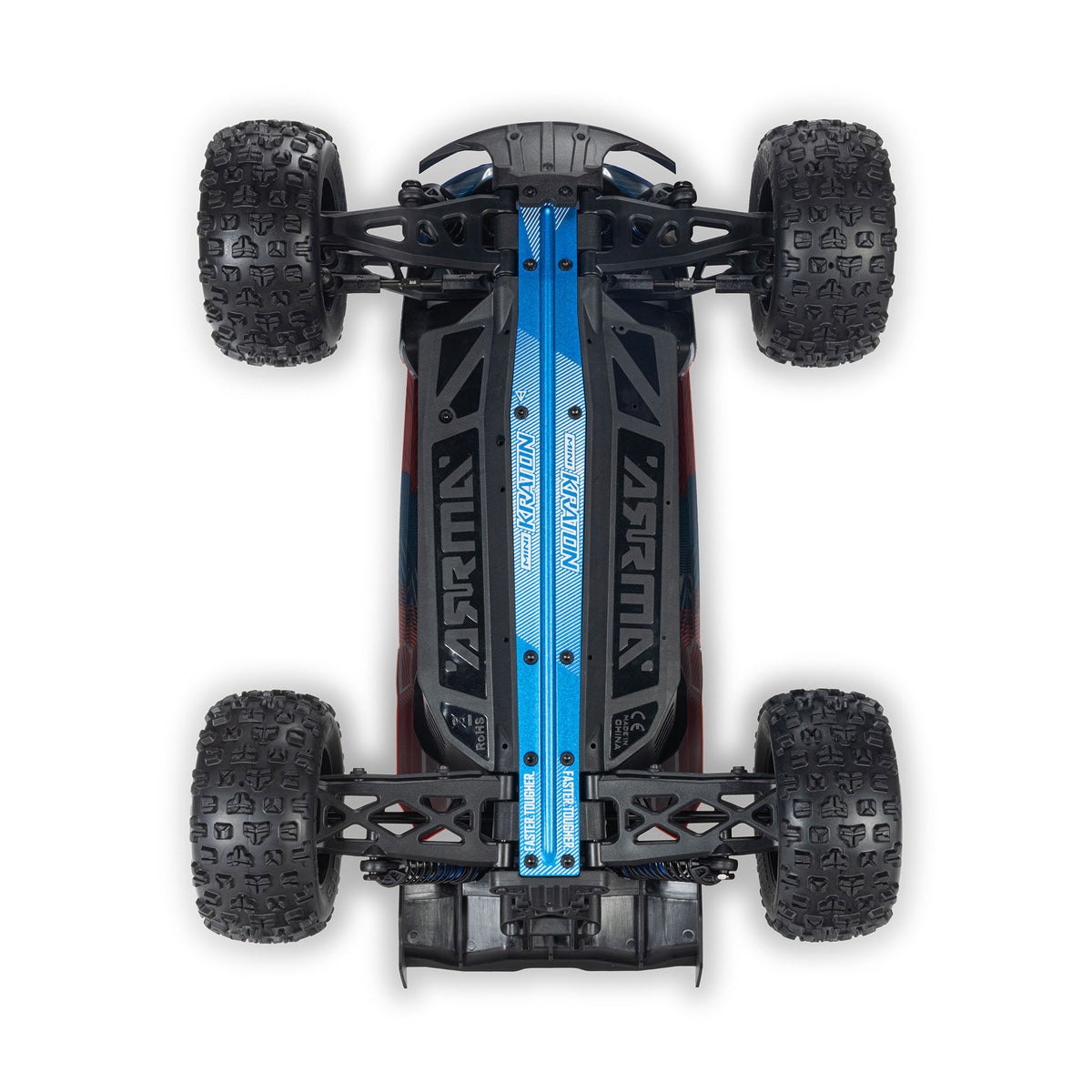 1/16 Mini KRATON 3S DSC 4X4 RTR Brushless Speed Truck (3S Battery & Charger Included) , Red/Blue