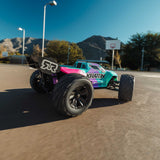 1/16 Mini KRATON 3S DSC 4X4 RTR Brushless Speed Truck (3S Battery & Charger Included) , Teal/Pink