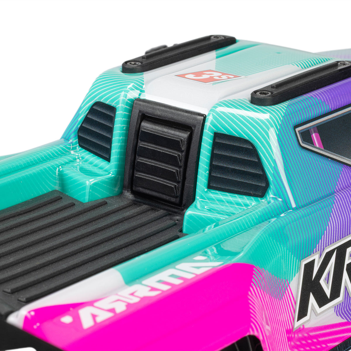 1/16 Mini KRATON 3S DSC 4X4 RTR Brushless Speed Truck (3S Battery & Charger Included) , Teal/Pink