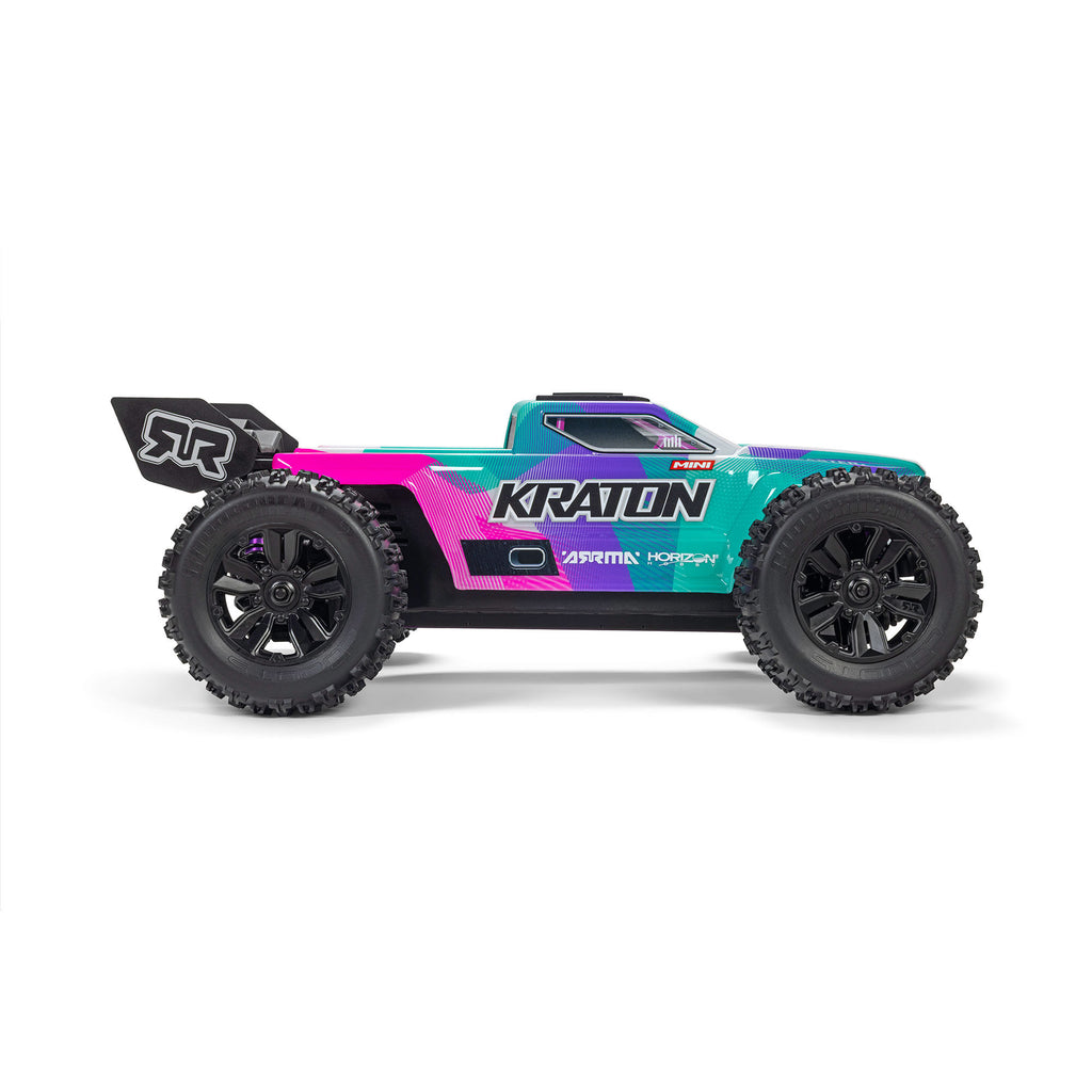 1/16 Mini KRATON 3S DSC 4X4 RTR Brushless Speed Truck (3S Battery & Charger Included) , Teal/Pink