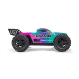 1/16 Mini KRATON 3S DSC 4X4 RTR Brushless Speed Truck (3S Battery & Charger Included) , Teal/Pink