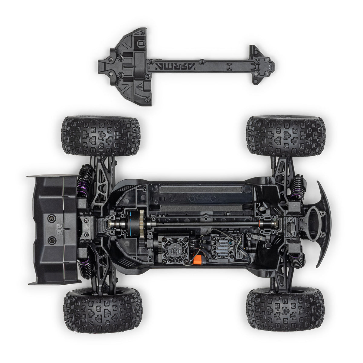 1/16 Mini KRATON 3S DSC 4X4 RTR Brushless Speed Truck (3S Battery & Charger Included) , Teal/Pink