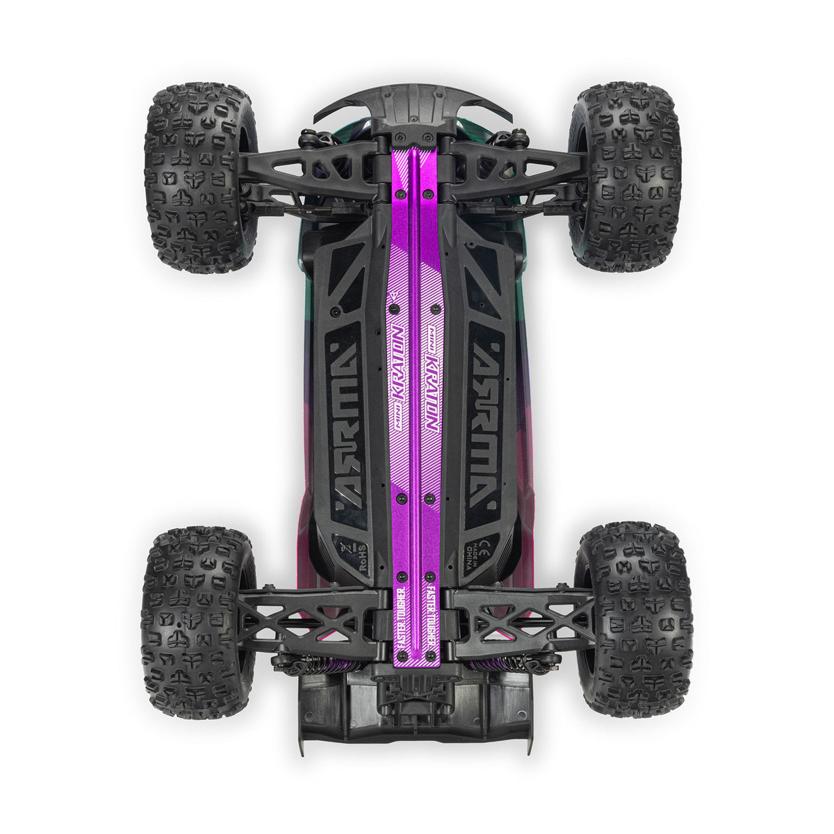 1/16 Mini KRATON 3S DSC 4X4 RTR Brushless Speed Truck (3S Battery & Charger Included) , Teal/Pink