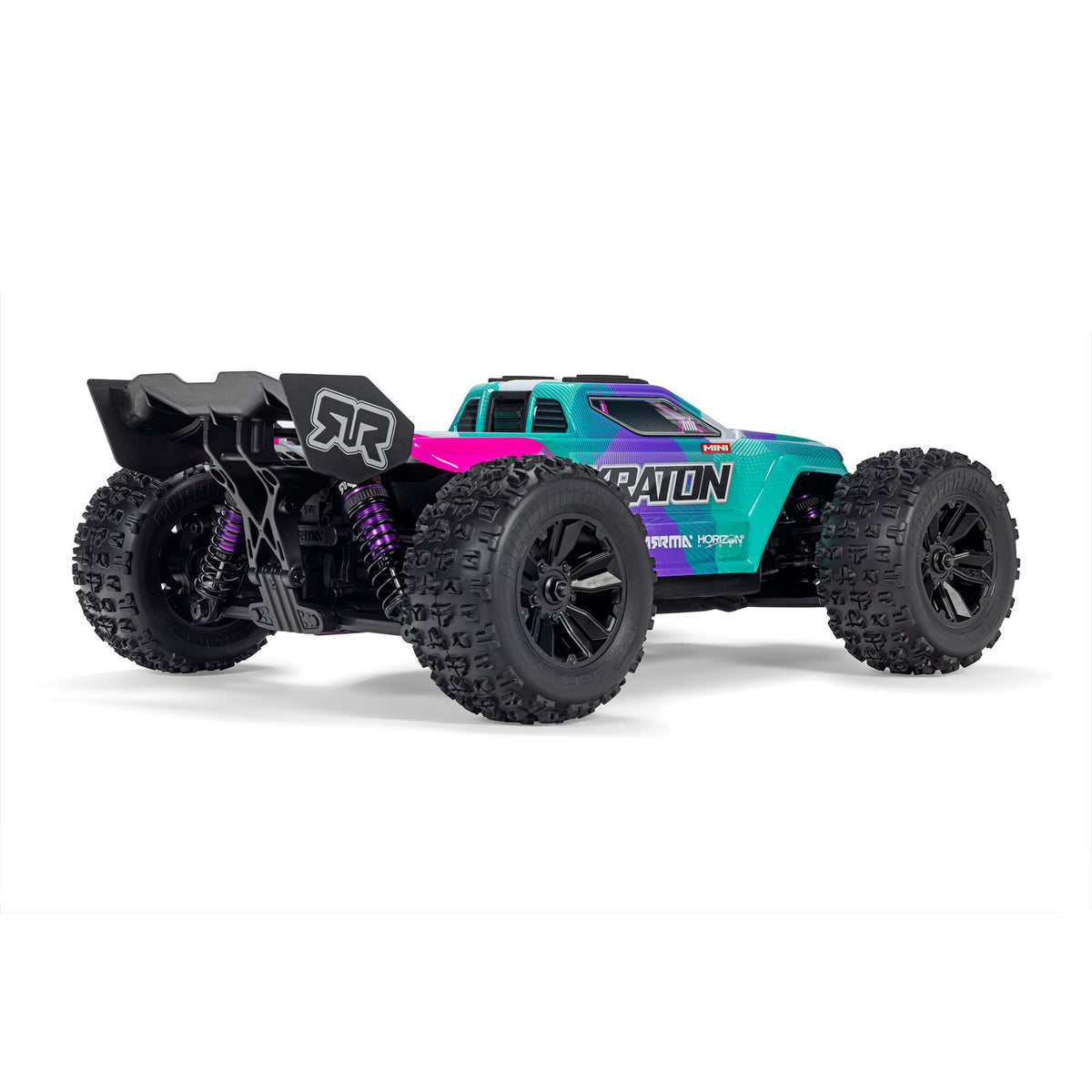 1/16 Mini KRATON 3S DSC 4X4 RTR Brushless Speed Truck (3S Battery & Charger Included) , Teal/Pink
