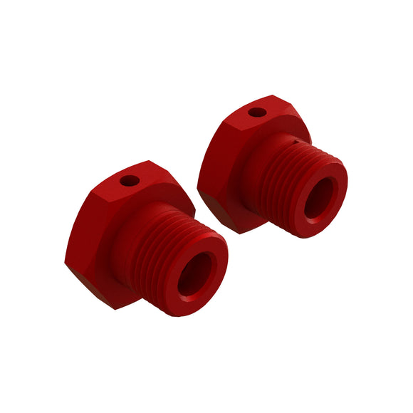 Aluminum Wheel, 17mm Hex, Red (2)