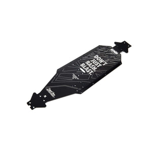 Aluminum Chassis CNC 7075 T6 LWB, Black: EXB