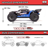 1/10 VORTEKS 2wd STADIUM TRUCK RTR, BLUE