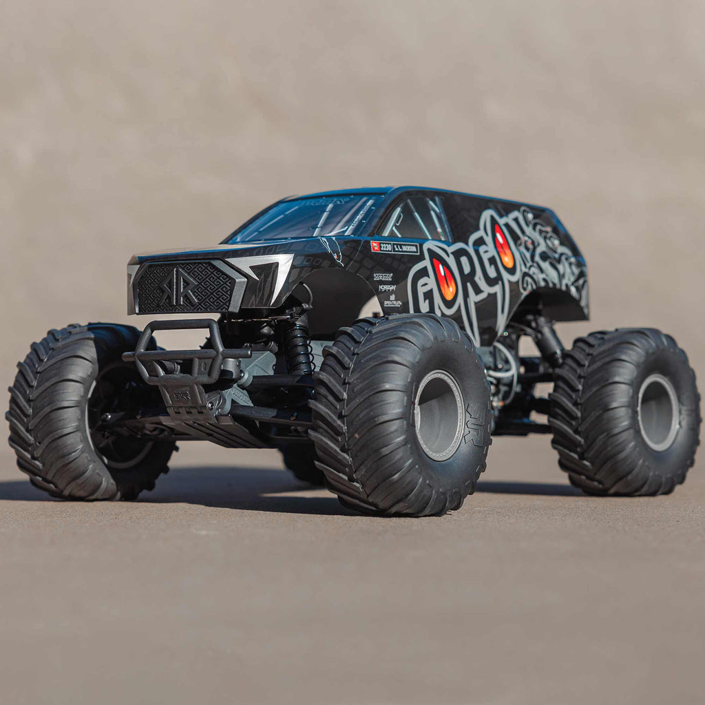 Arrma GORGON 2wd MT 1/10 Ready to Assembly KIT SMART USB charger & Battery Gunmetal