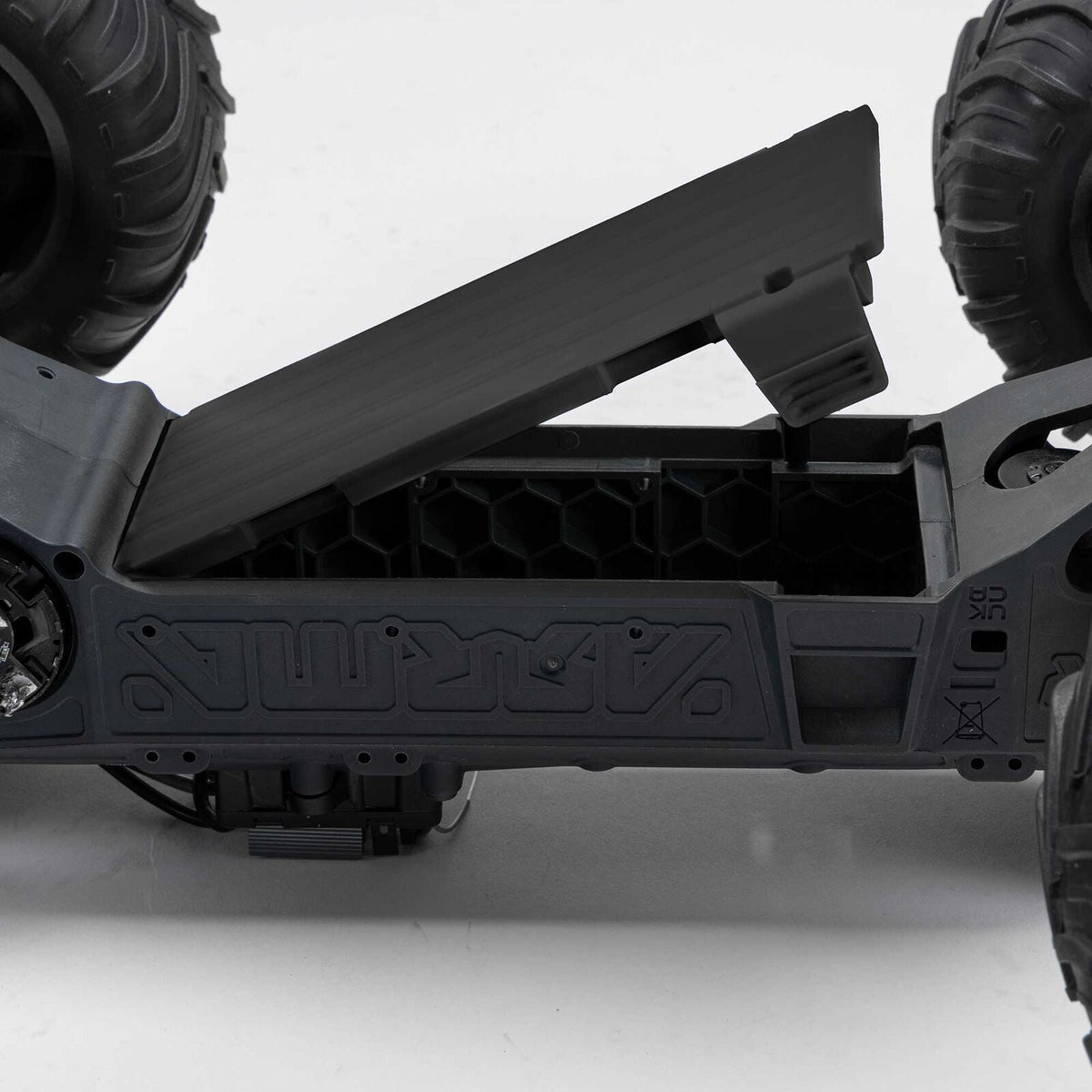 Arrma 1/10 GORGON 2WD RTA Kit Brushed Monster Truck (Battery & Charger Included), Clear