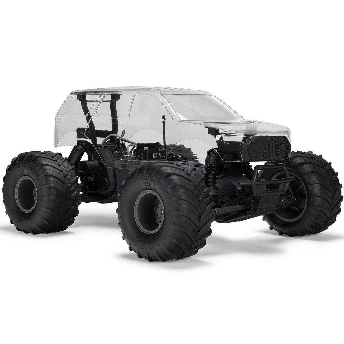 Arrma 1/10 GORGON 2WD RTA Kit Brushed Monster Truck (Battery & Charger Included), Clear