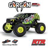 Arrma GORGON 2WD MT 1/10 RTR SMART 3300 7C S120 USB, Yellow