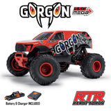 Arrma GORGON 2wd MT 1/10 RTR Smart 3300 7C S120 USB Red