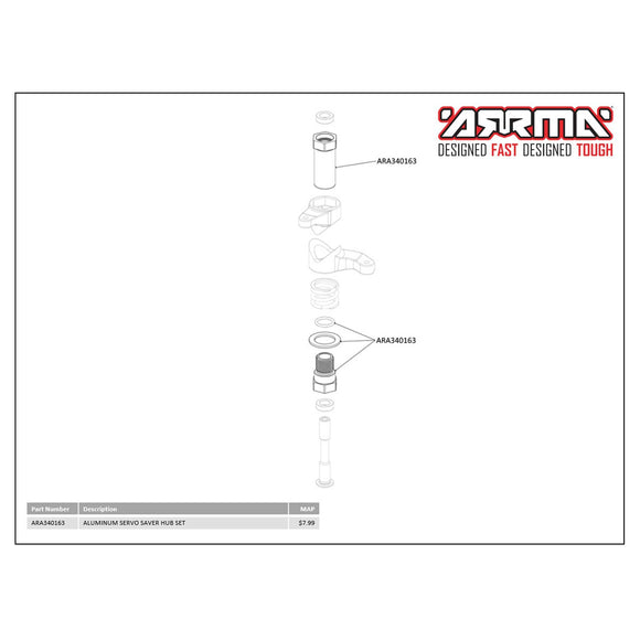 Aluminum Servo Saver Hub Set