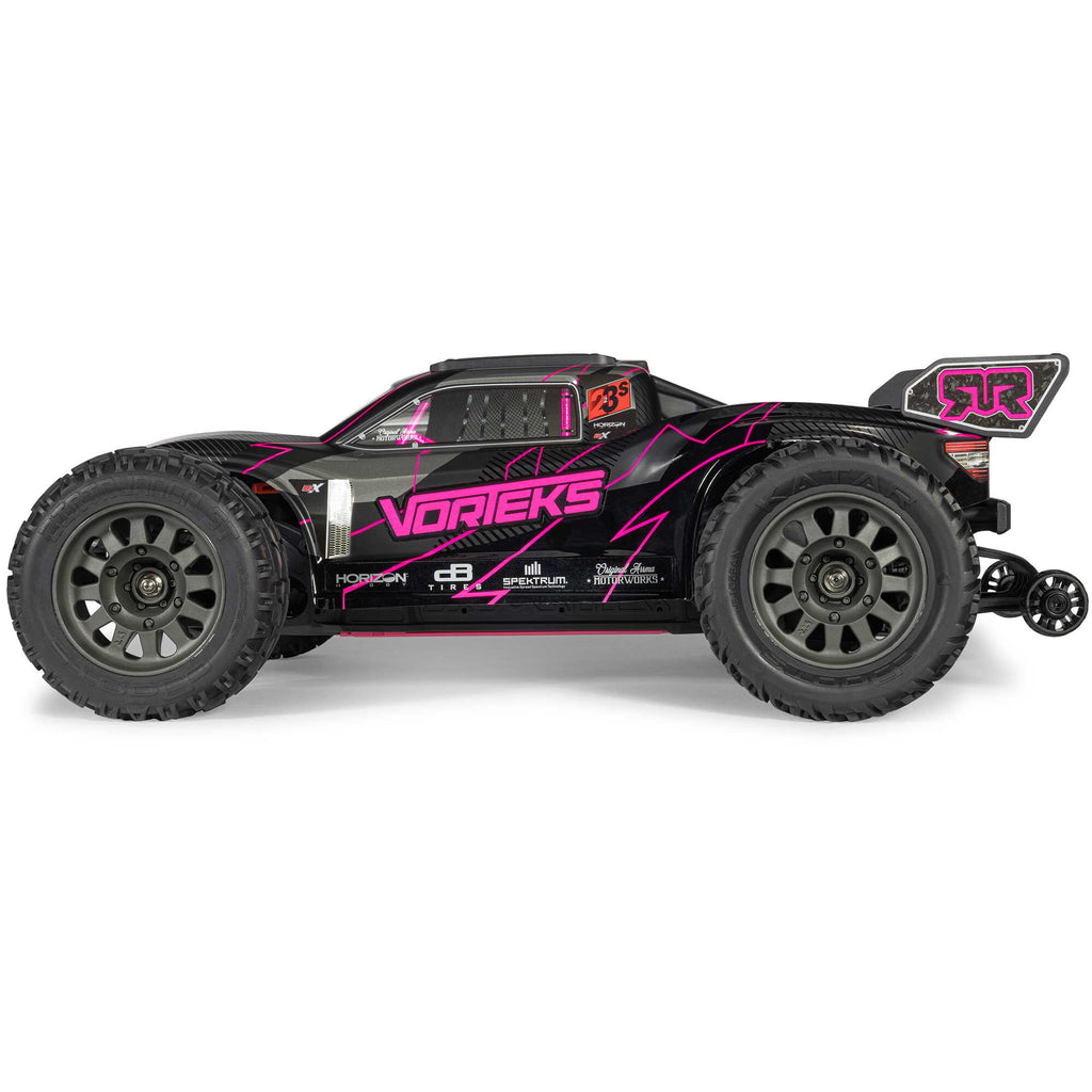 Arrma 1/10 VORTEKS 223S DSC 2WD RTR Brushless Stadium Truck, Pink