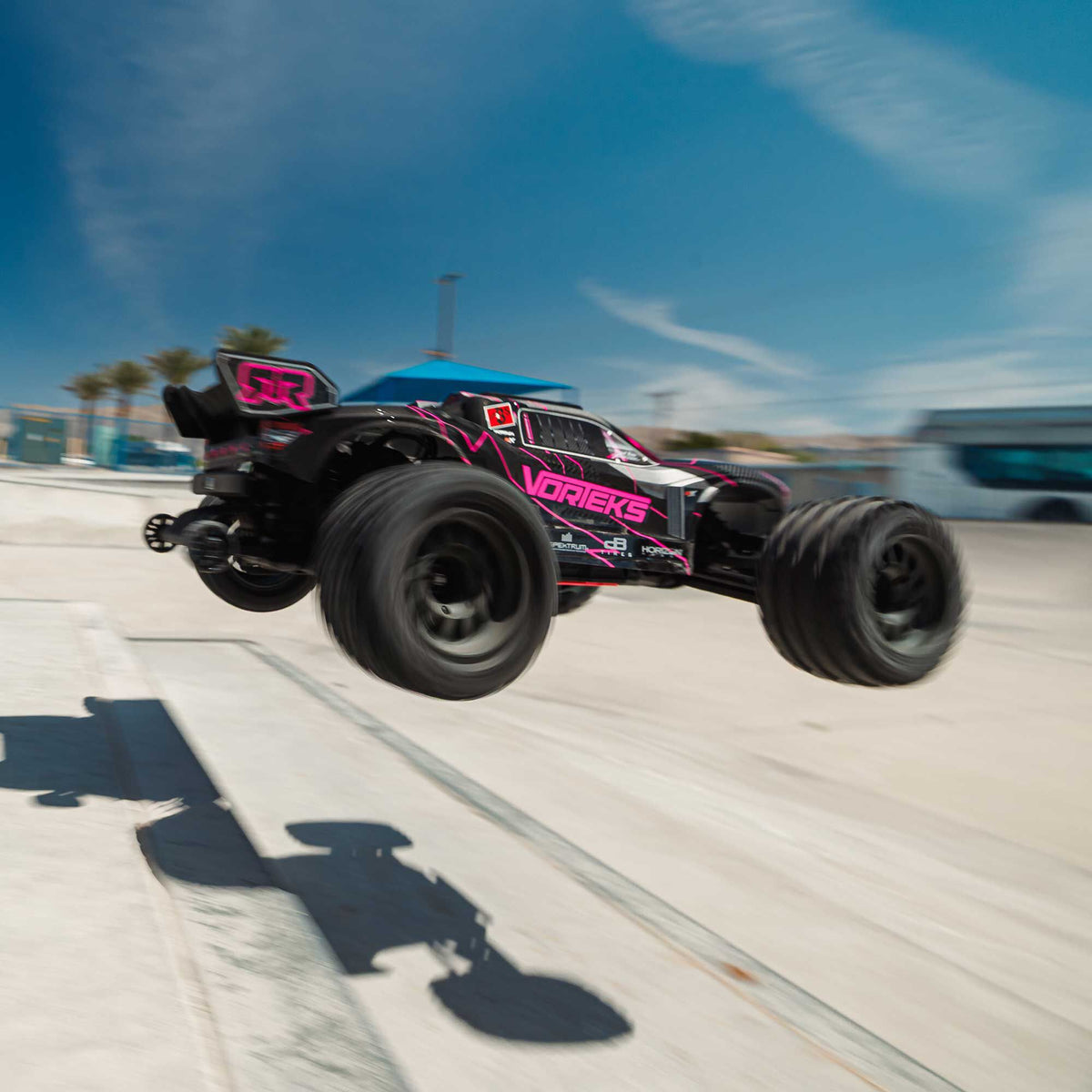 Arrma 1/10 VORTEKS 223S DSC 2WD RTR Brushless Stadium Truck, Pink