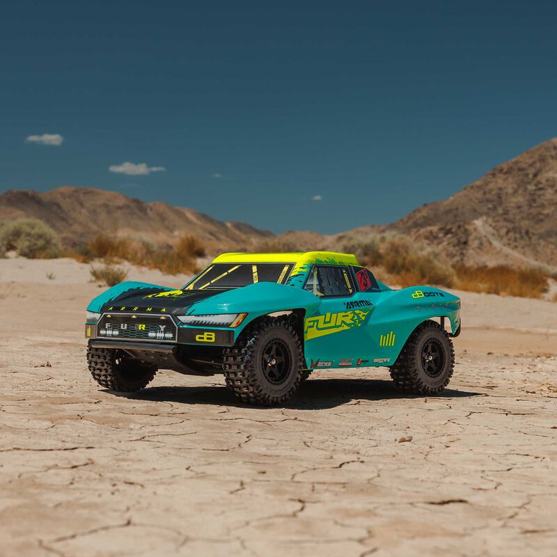 Arrma 1/10 FURY 2wd 223S BLX Brushless Short Course Truck RTR with DSC, Green