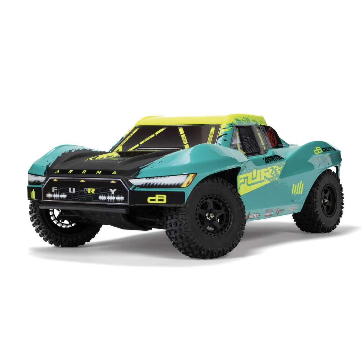 Arrma 1/10 FURY 2wd 223S BLX Brushless Short Course Truck RTR with DSC, Green