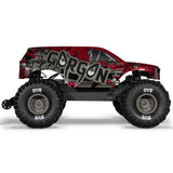 1/10 GORGON 223S 2WD RTR Brushless Monster Truck, Red/Black