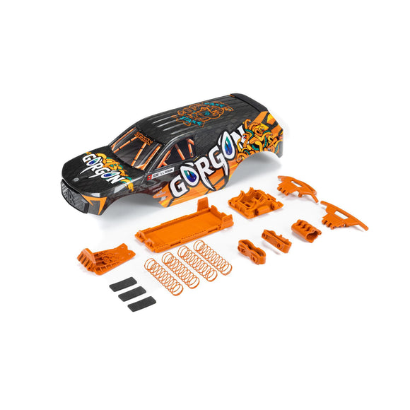 GORGON Painted Decaled Trimmed Body Set, Orange