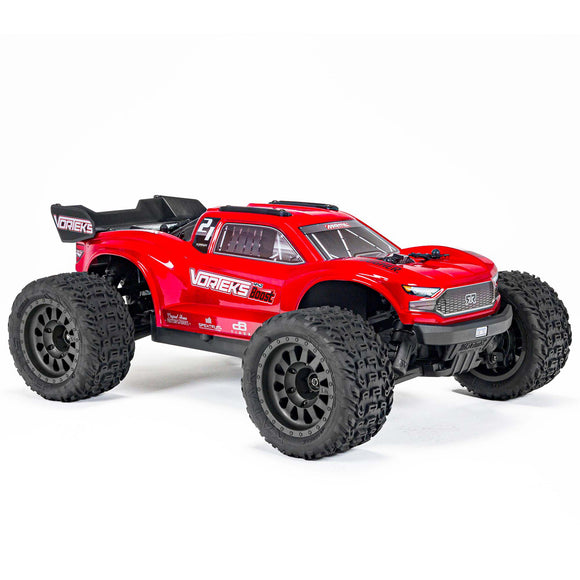 1/10 VORTEKS 4X2 BOOST MEGA 550 Brushed Stadium Truck RTR with Battery & Charger, Red