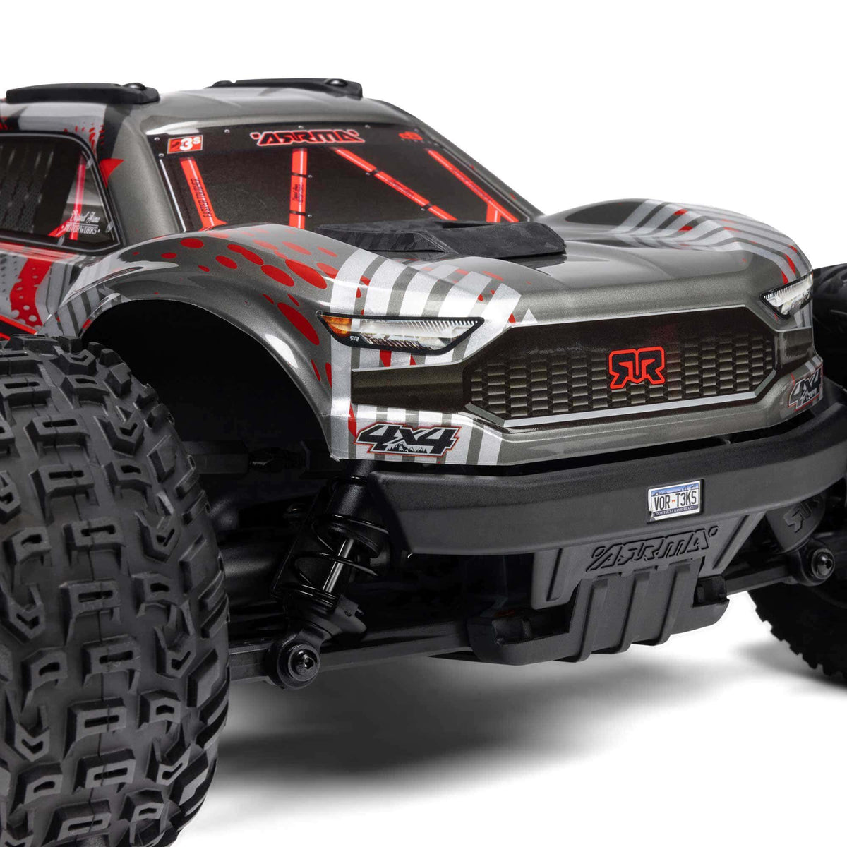 Arrma 1/10 VORTEKS 223S DSC 4X4 RTR Brushless Stadium Truck, Red