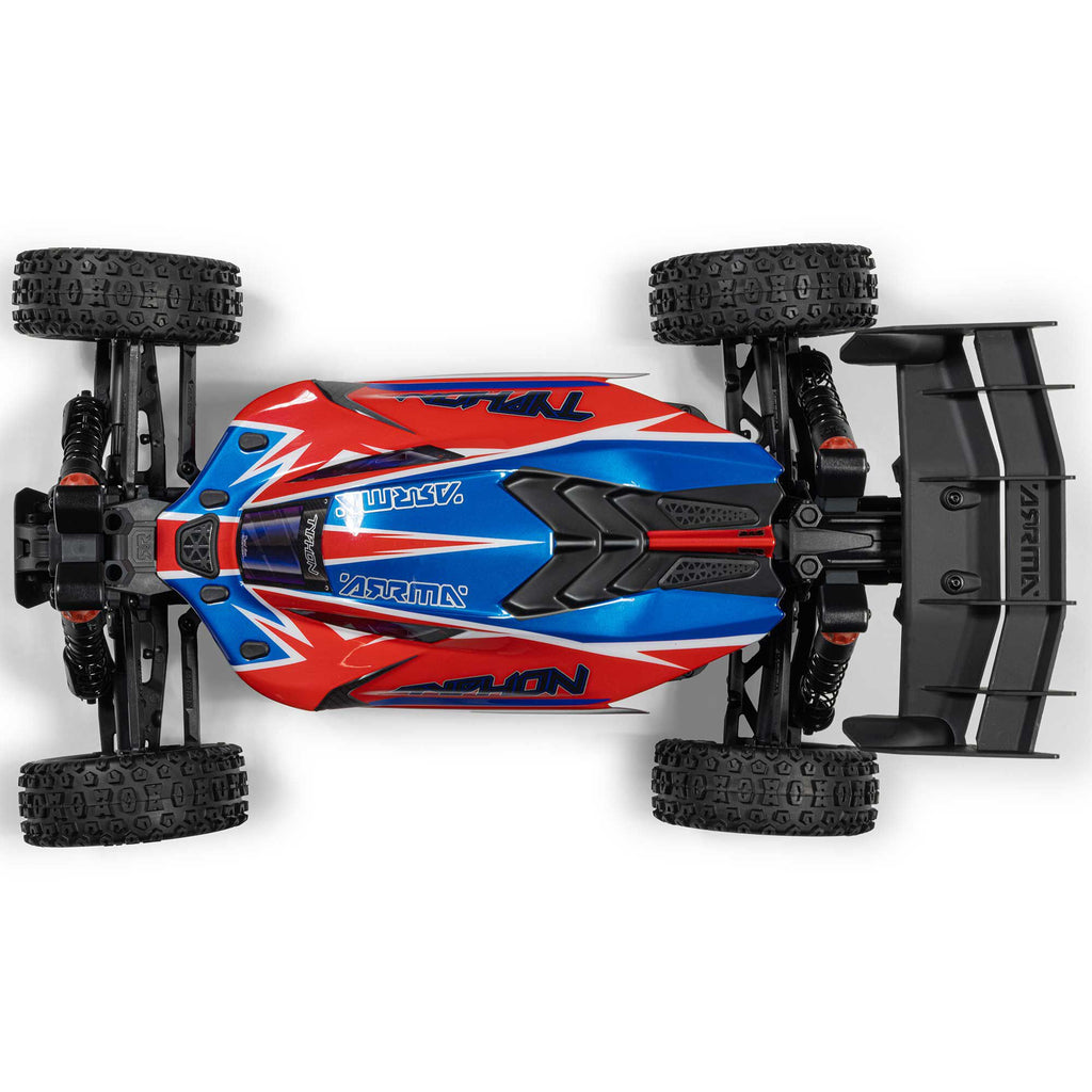 Arrma 1/8 TYPHON 4X4 223S BLX BRUSHLESS BUGGY RTR WITH DSC  RED/BLUE