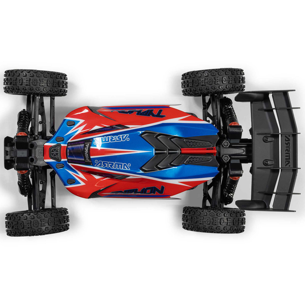 Arrma 1/8 TYPHON 4X4 223S BLX BRUSHLESS BUGGY RTR WITH DSC  RED/BLUE