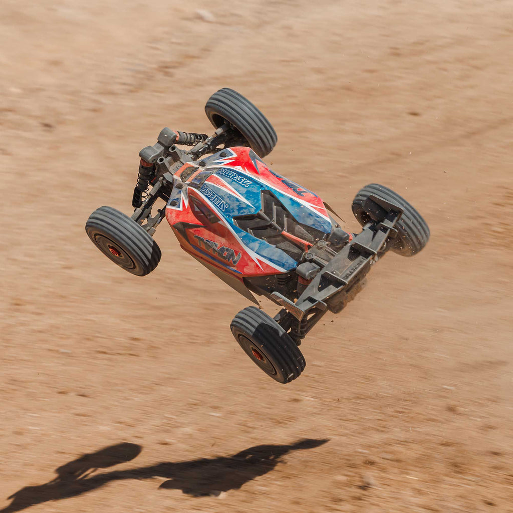 Arrma 1/8 TYPHON 4X4 223S BLX BRUSHLESS BUGGY RTR WITH DSC  RED/BLUE