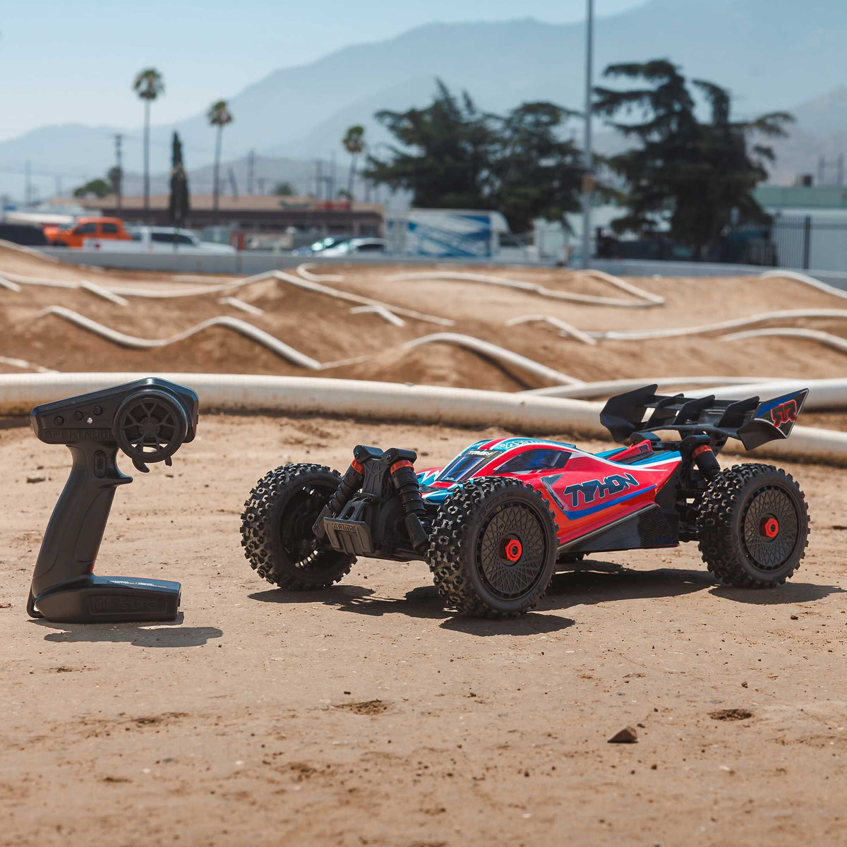 Arrma 1/8 TYPHON 4X4 223S BLX BRUSHLESS BUGGY RTR WITH DSC  RED/BLUE