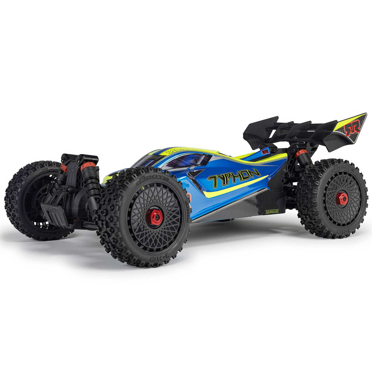 Arrma 1/8 TYPHON 4X4 223S BLX BRUSHLESS BUGGY RTR WITH DSC  BLUE/YELLOW