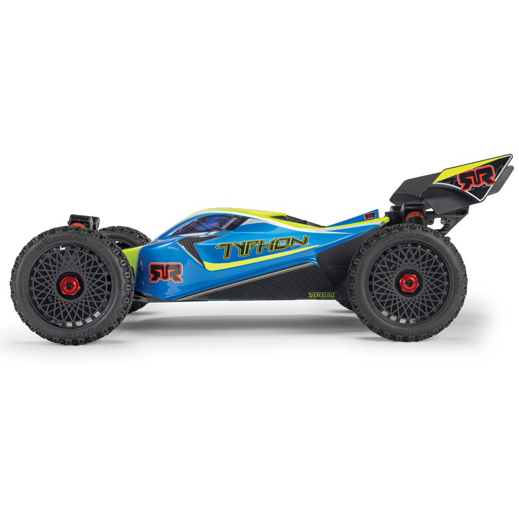 Arrma 1/8 TYPHON 4X4 223S BLX BRUSHLESS BUGGY RTR WITH DSC  BLUE/YELLOW