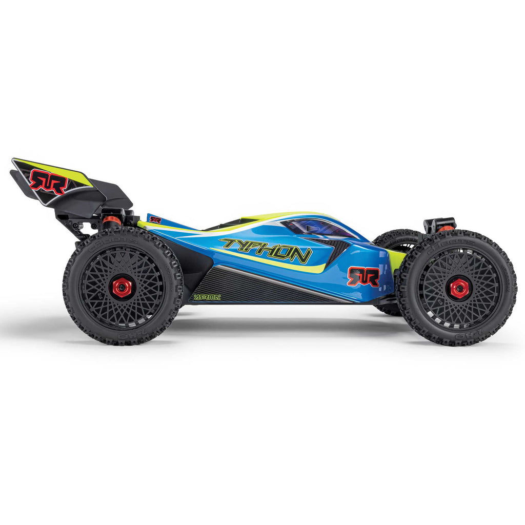 Arrma 1/8 TYPHON 4X4 223S BLX BRUSHLESS BUGGY RTR WITH DSC  BLUE/YELLOW