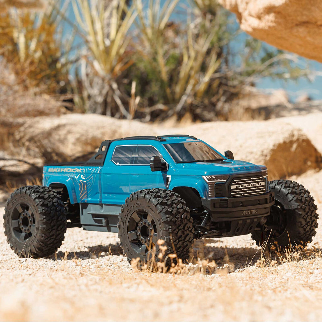 Arrma 1/10 BIG ROCK 223S DSC 4X4 RTR Brushless Monster Truck, Blue