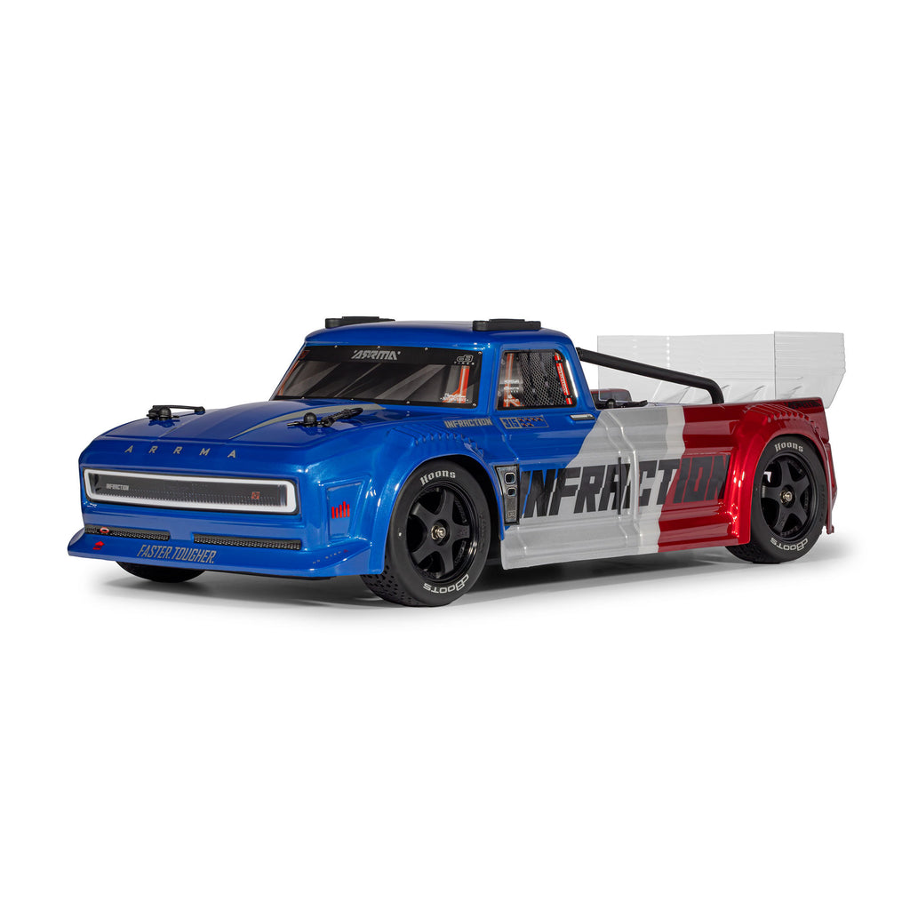 1/8 INFRACTION 223S DSC 4X4 RTR Brushless All-Road Street Bash Truck, Blue/Red