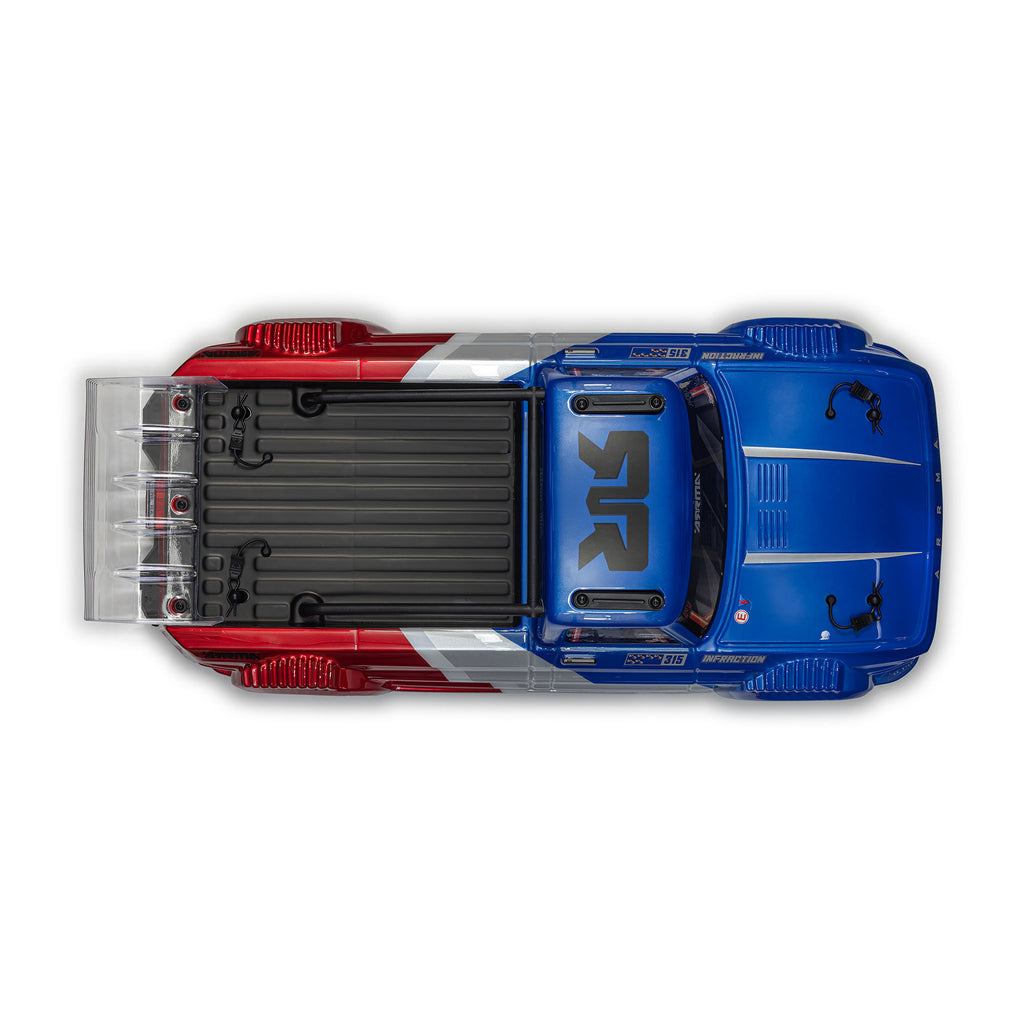 1/8 INFRACTION 223S DSC 4X4 RTR Brushless All-Road Street Bash Truck, Blue/Red