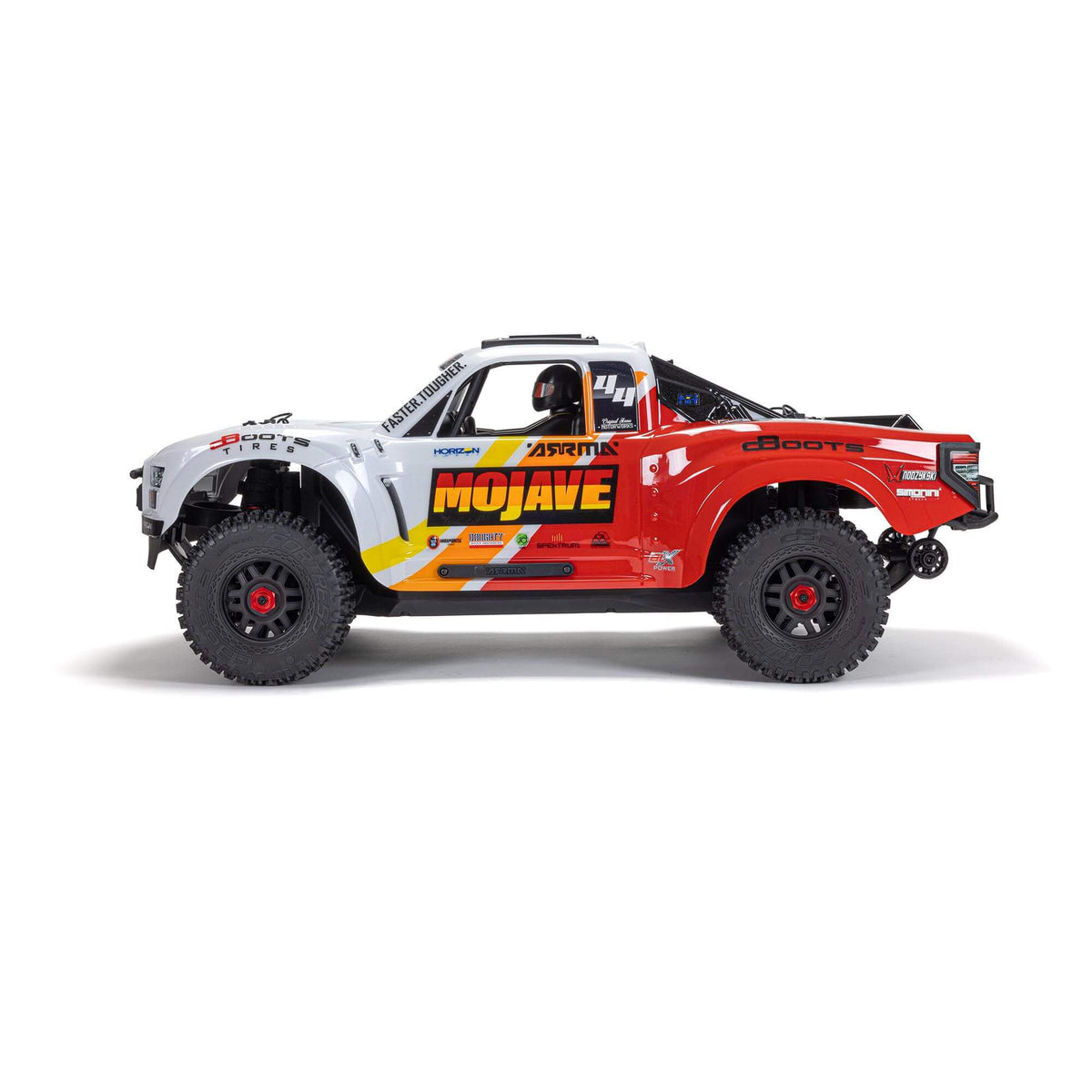 Arrma MOJAVE 4X4 4S BLX 1/8th Scale Desert Trk White/Red