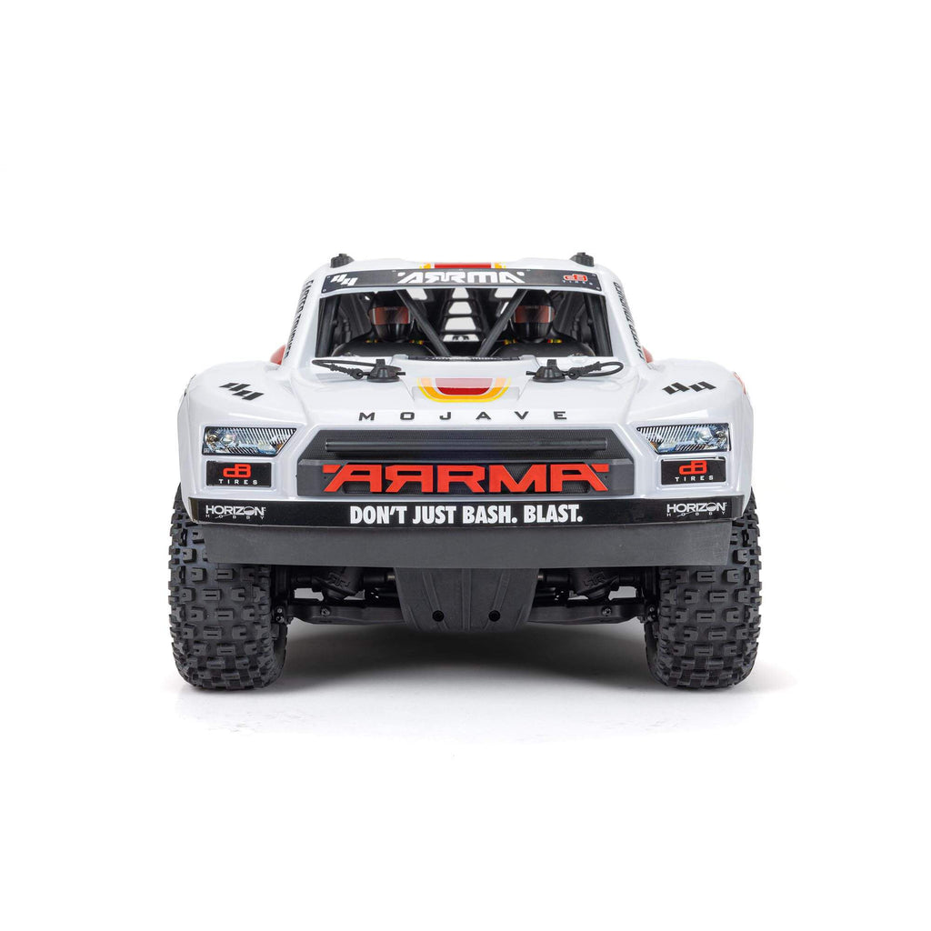 Arrma MOJAVE 4X4 4S BLX 1/8th Scale Desert Trk White/Red
