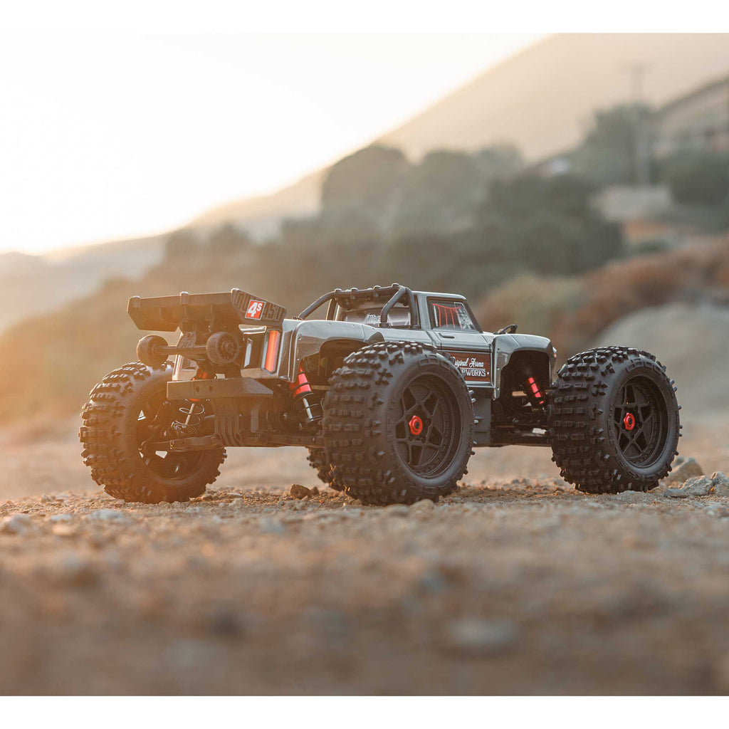 Arrma Outcast 4X4 4s Brushless 1/10TH 4WD Stunt truck  Gunmetal grey