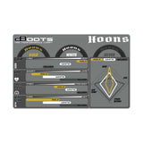 1/7 dBoots Hoons Rear 107 Gold Pre-Mounted Belted Tires, 17mm Hex (2)