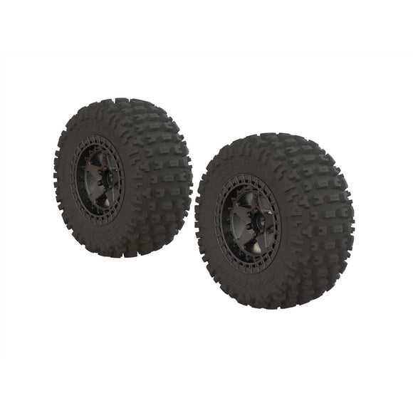 Dboots 'Fortress SC' Tire Set Glued Gun Metal (2)