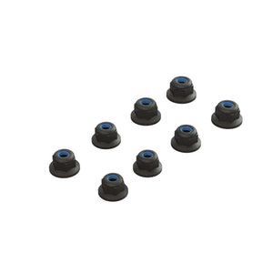 Flanged Lock Nut M3 Black (4)