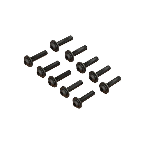 BUTTON HEAD SCREW FLANGED M4x18mm V2