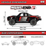 1/7 MOJAVE 6S EXB 4X4 RTR Brushless Desert Truck, Black