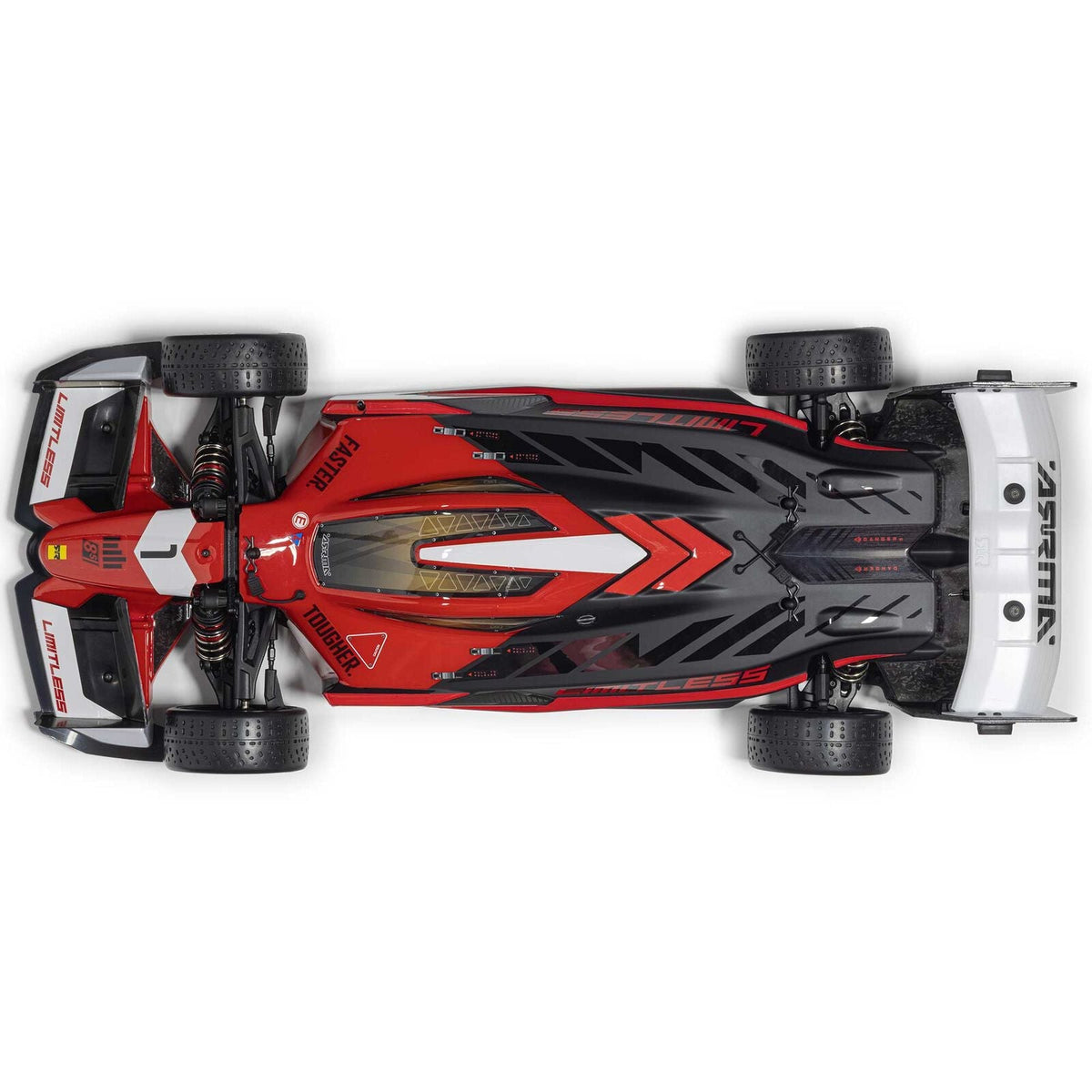 Arrma 1/7 LIMITLESS 8S AVC 4X4 RTR Brushless Street Speed, Red/Black 120MPH