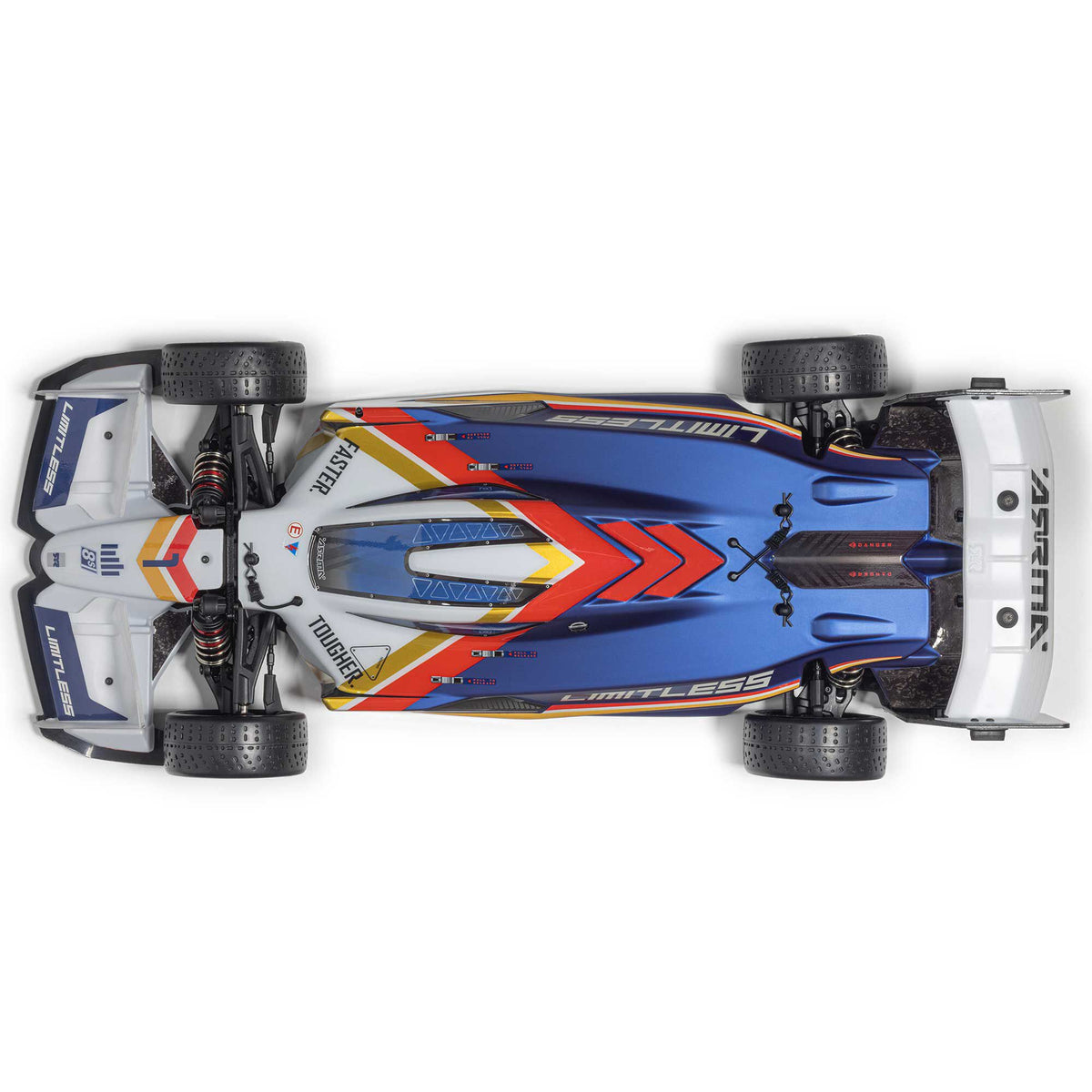 Arrma 1/7 LIMITLESS 120 8S BLX SPEED MACHINE RTR w AVC, White/Blue