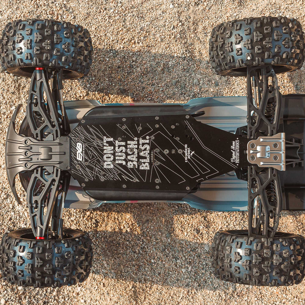 Arrma 1/8 KRATON 4X4 6S BLX BRUSHLESS V6 SPEED TRUCK RTR (Blue/Pink)