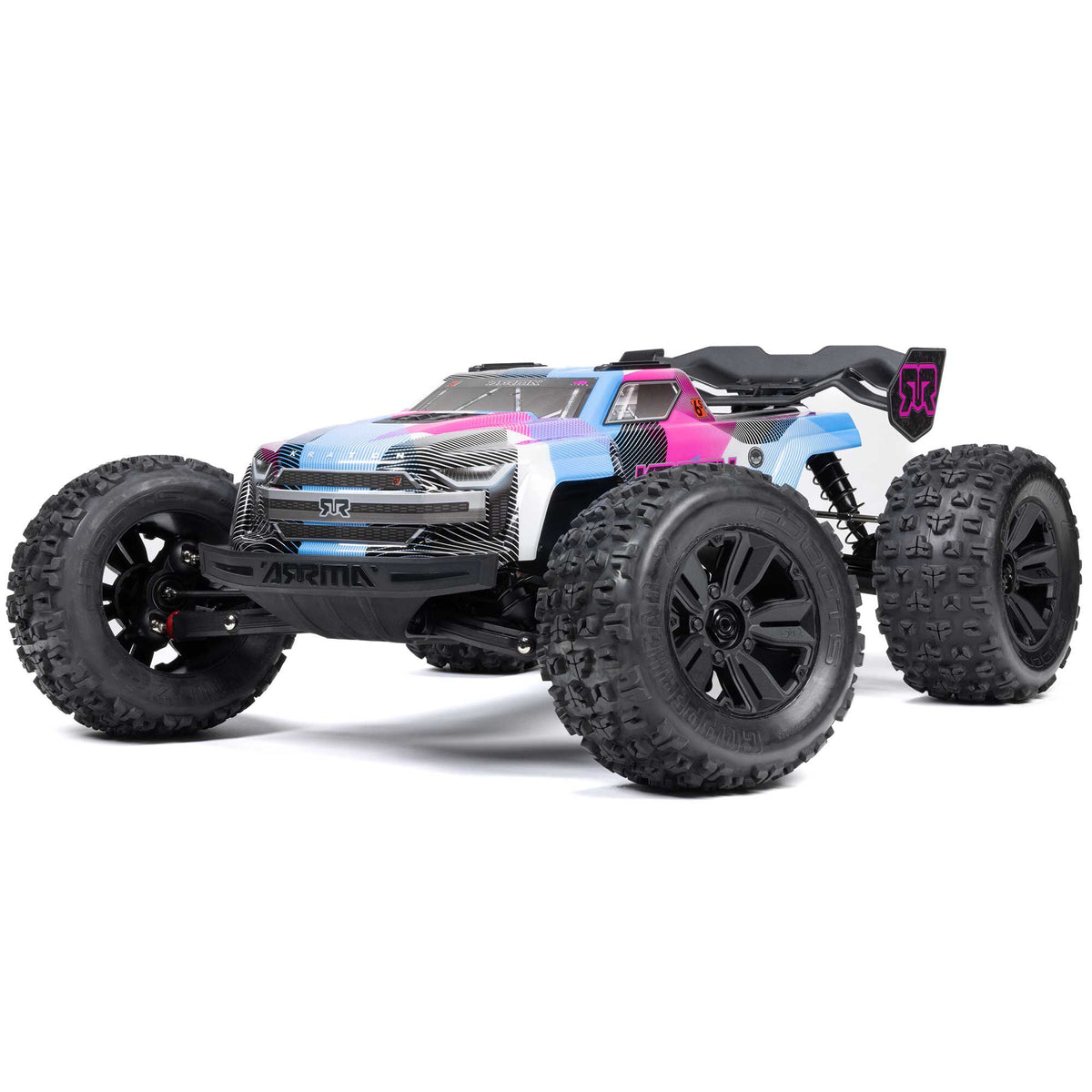 Arrma 1/8 KRATON 4X4 6S BLX BRUSHLESS V6 SPEED TRUCK RTR (Blue/Pink)