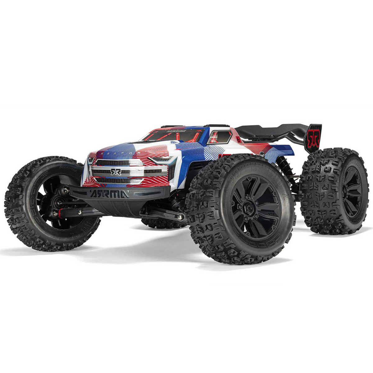 Arrma 1/8 KRATON 4X4 6S BLX BRUSHLESS V6 SPEED TRUCK RTR (Blue/Red)